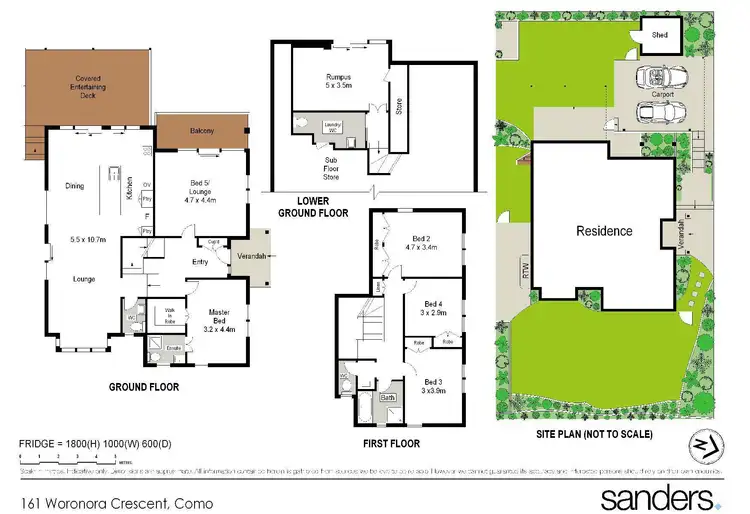 Floorplan of Homely house listing, 161 Woronora Crescent, Como NSW 2226
