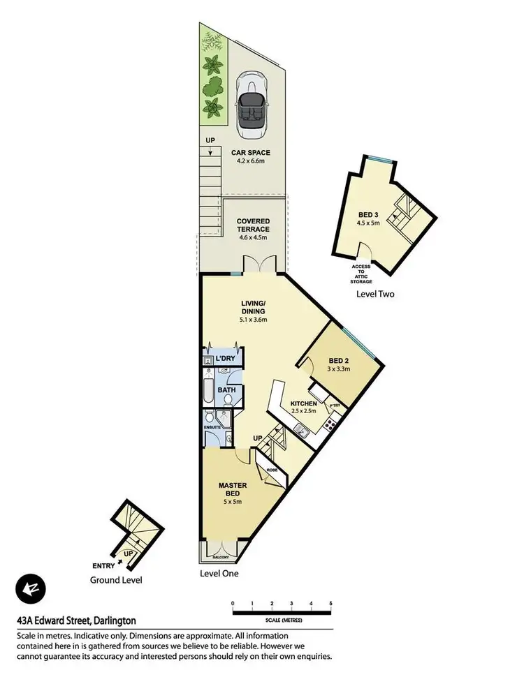 Floorplan of Homely apartment listing, 43A Edward Street, Darlington NSW 2008