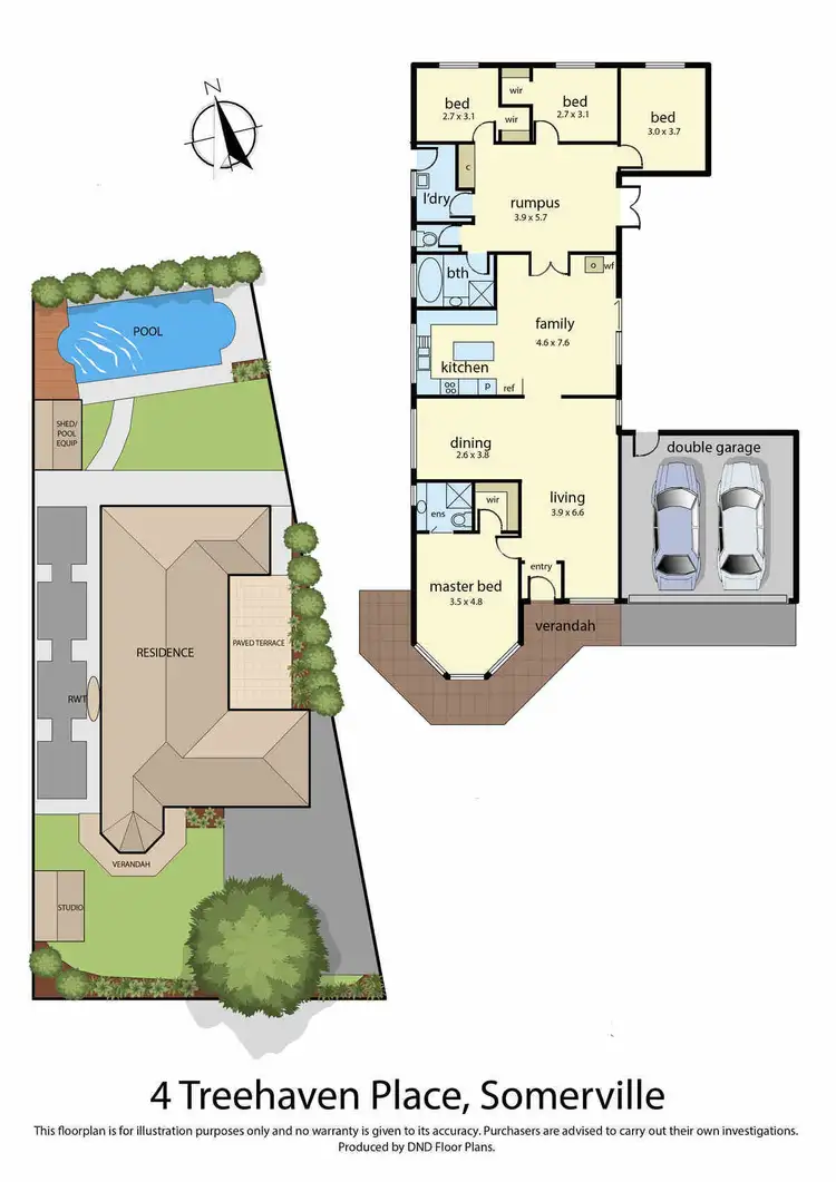 Floorplan of Homely house listing, 4 Treehaven Place, Somerville VIC 3912
