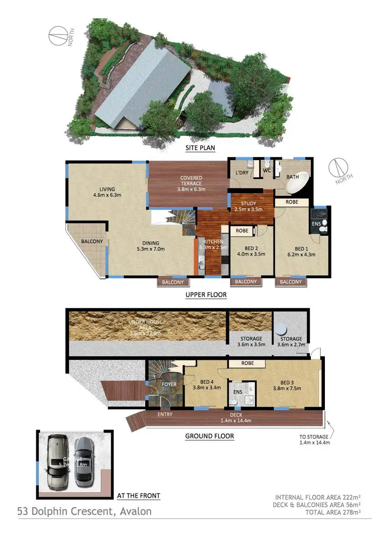 Floorplan of Homely house listing, 53 Dolphin Crescent, Avalon NSW 2107