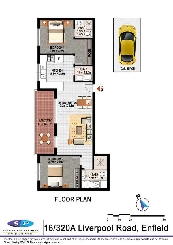 Floorplan of Homely apartment listing, 16/320A Liverpool Road, Enfield NSW 2136