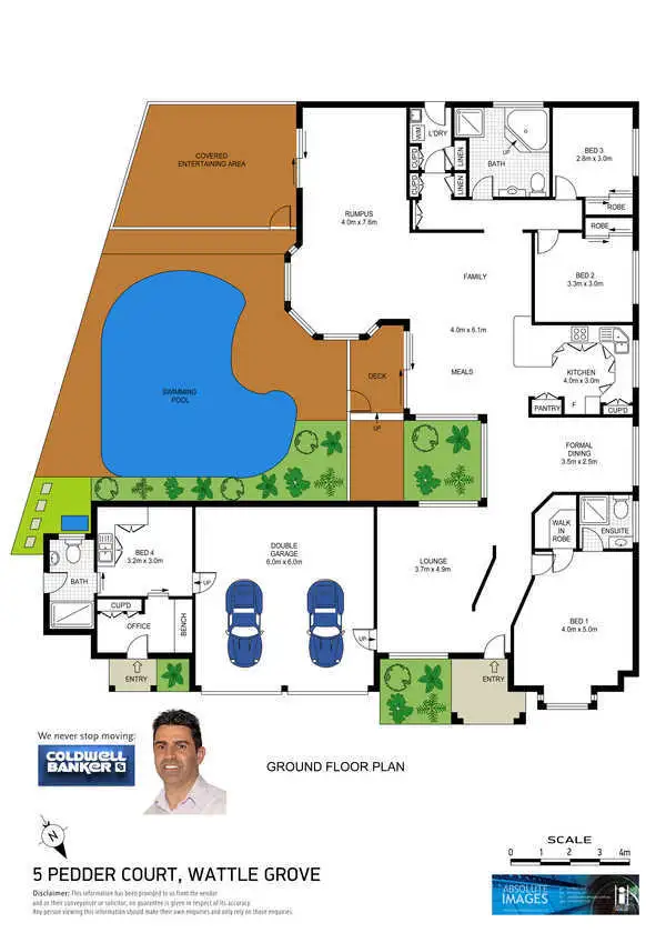 Floorplan of Homely house listing, 5 Pedder Court, Wattle Grove NSW 2173
