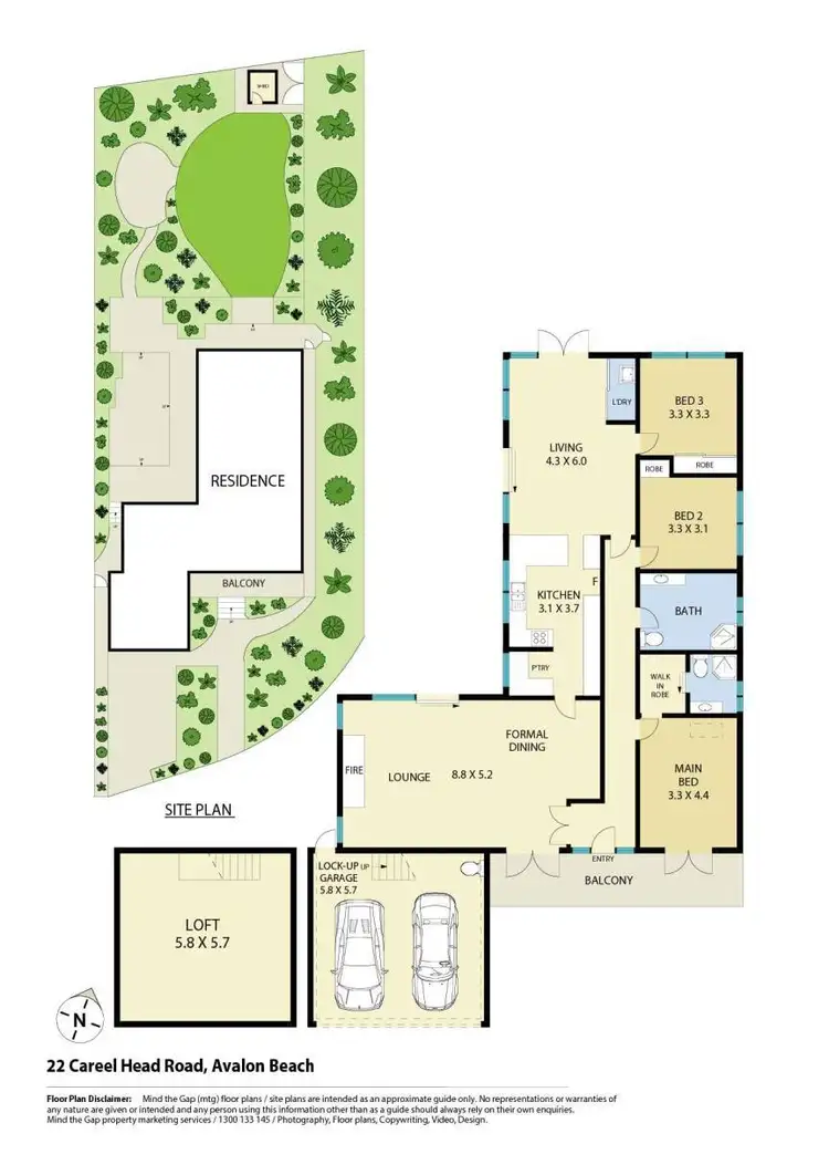 Floorplan of Homely house listing, 22 Careel Head Road, Avalon Beach NSW 2107