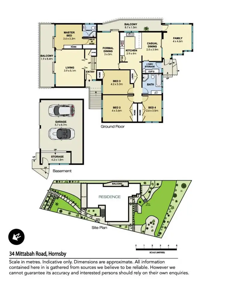 Floorplan of Homely house listing, 34 Mittabah Road, Hornsby NSW 2077