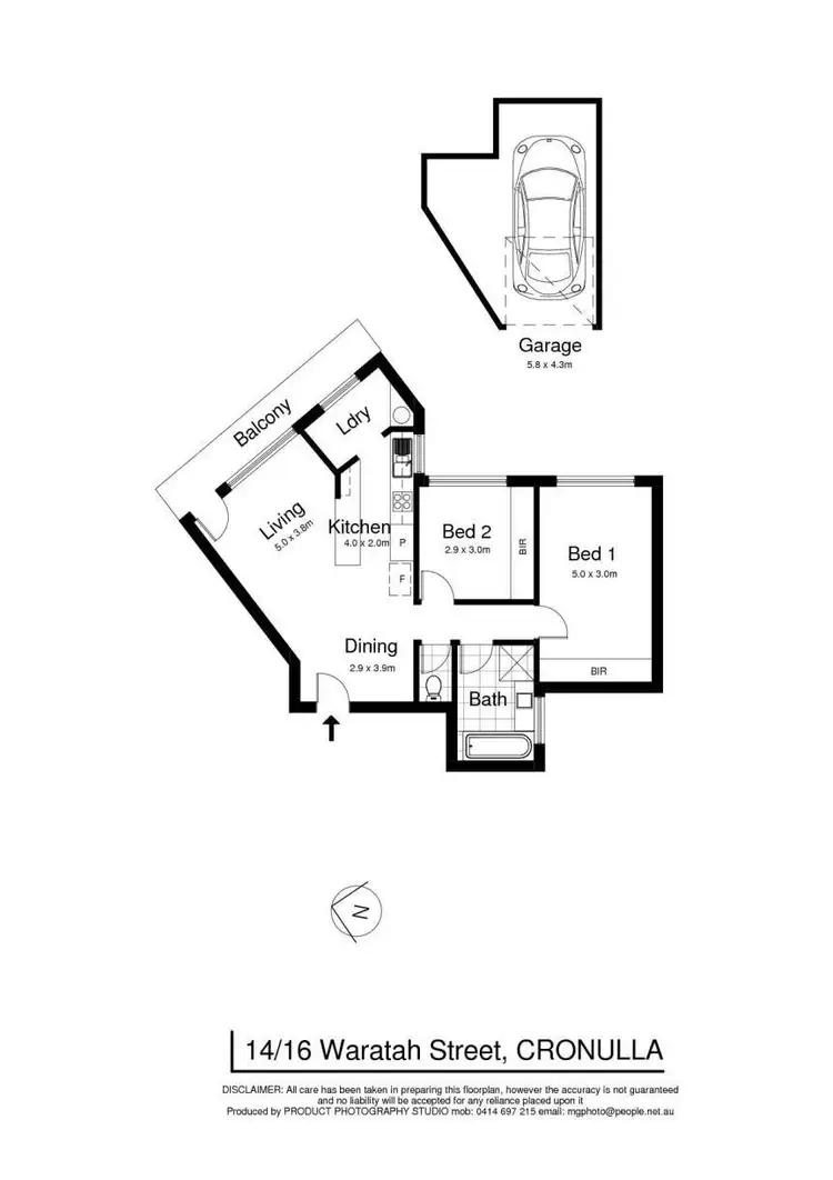 Floorplan of Homely apartment listing, 14/16-18 Waratah Street, Cronulla NSW 2230