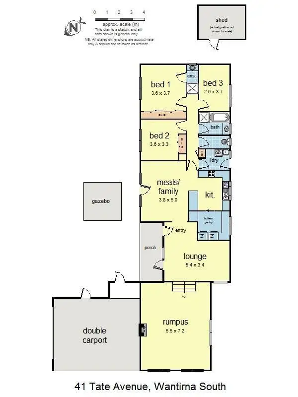 Floorplan of Homely house listing, 41 Tate Avenue, Wantirna South VIC 3152