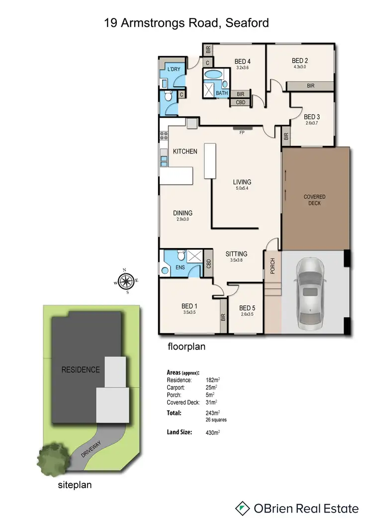 Floorplan of Homely house listing, 19 Armstrongs Road, Seaford VIC 3198