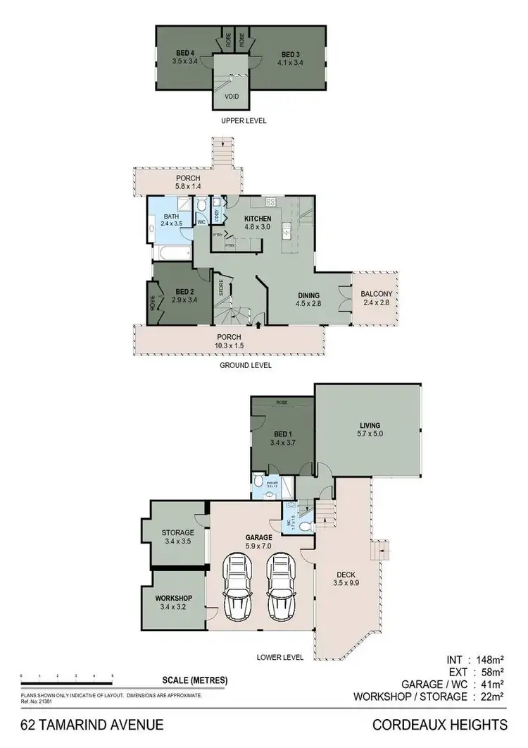 Floorplan of Homely house listing, 62 Tamarind Drive, Cordeaux Heights NSW 2526