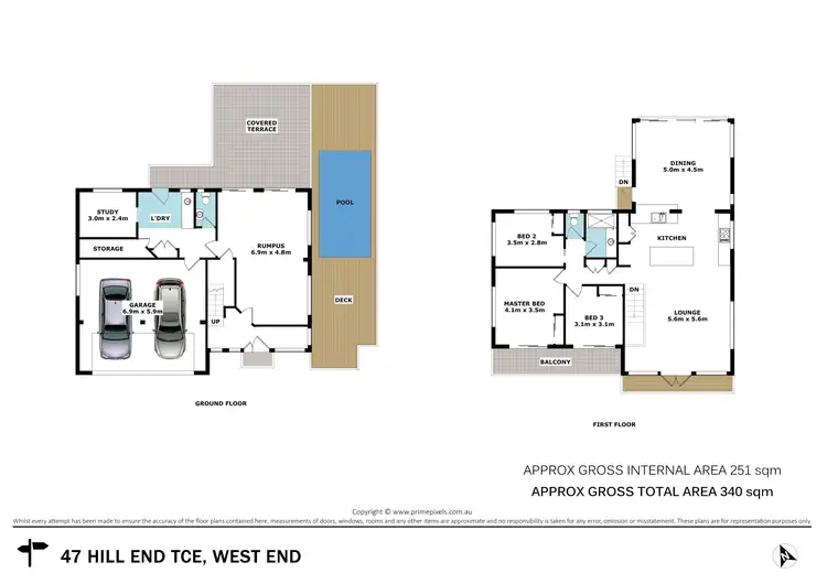 Floorplan of Homely house listing, 47 Hill End Terrace, West End QLD 4101