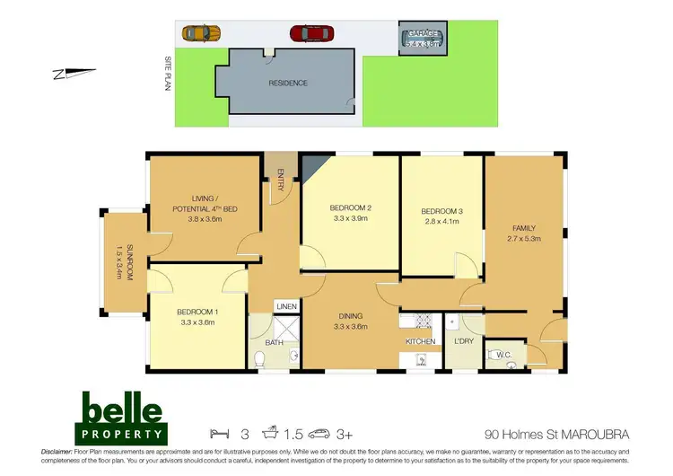 Floorplan of Homely house listing, 90 Holmes Street, Maroubra NSW 2035