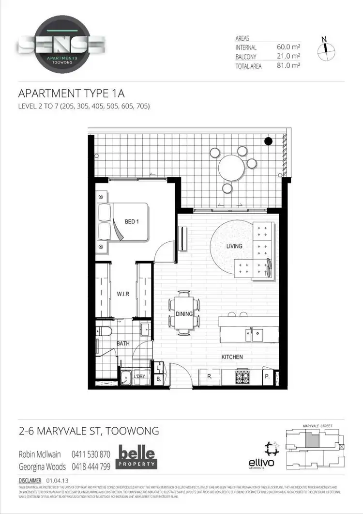 Floorplan of Homely unit listing, 505v/2-6 Maryvale Street, Toowong QLD 4066