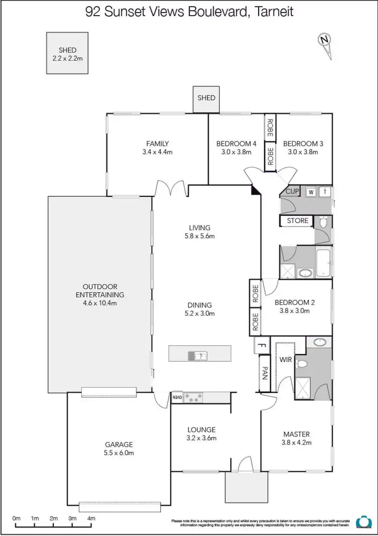 Floorplan of Homely house listing, 92 Sunset Views Boulevard, Tarneit VIC 3029