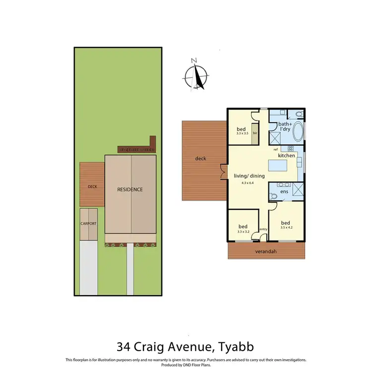 Floorplan of Homely house listing, 34 Craig Avenue, Tyabb VIC 3913