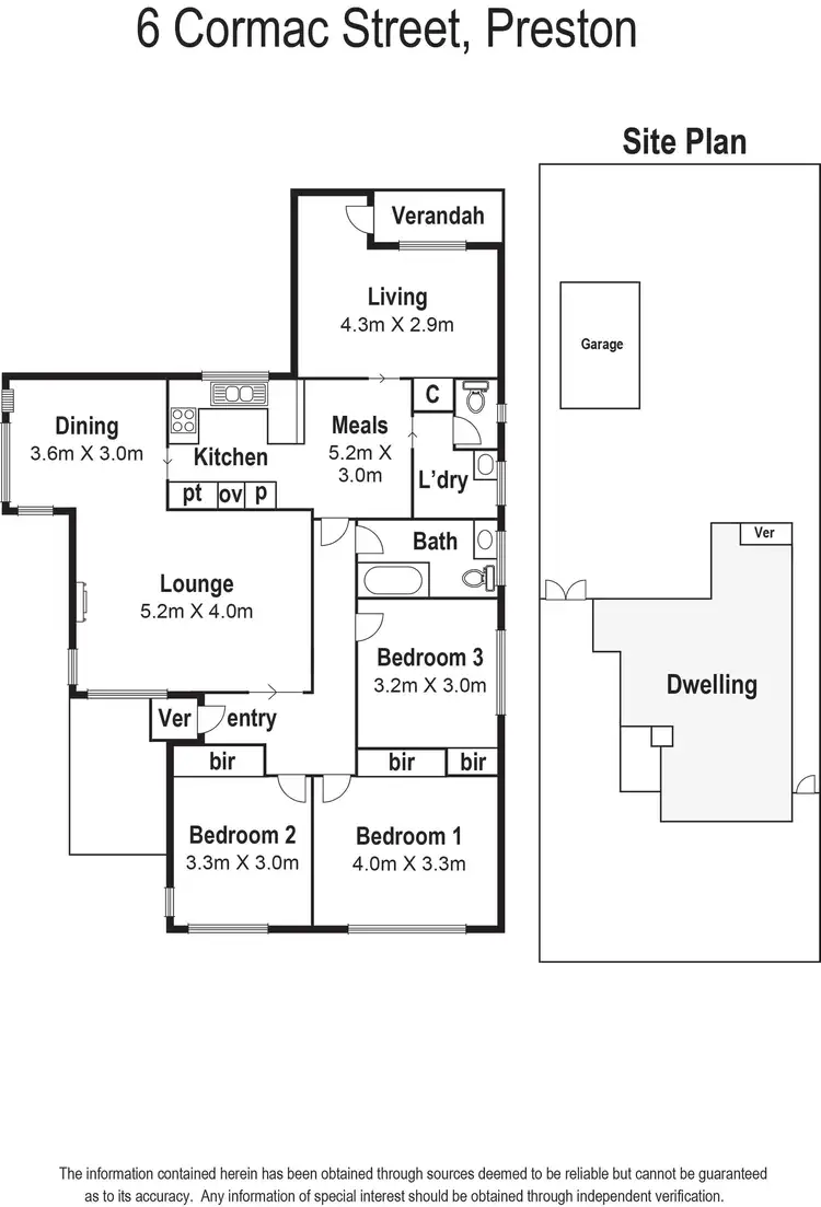Floorplan of Homely house listing, 6 Cormac Street, Preston VIC 3072