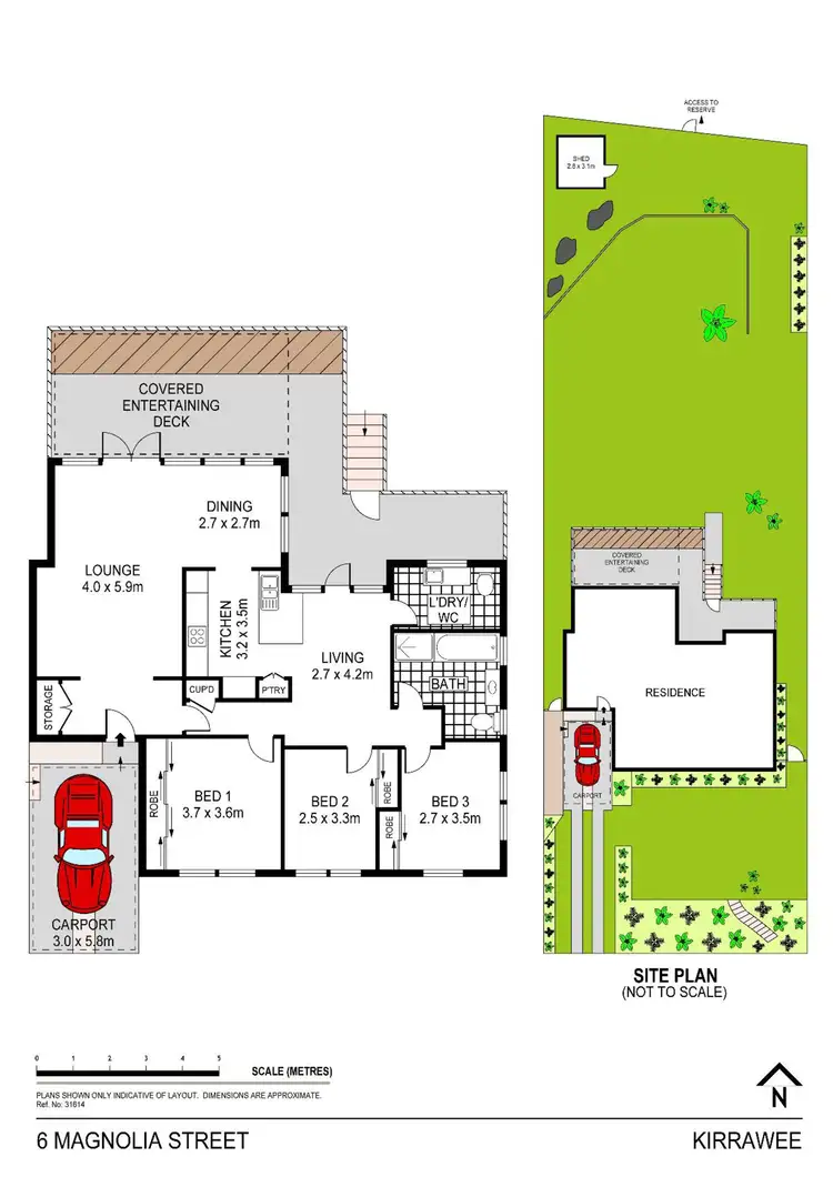Floorplan of Homely house listing, 6 Magnolia Street, Kirrawee NSW 2232