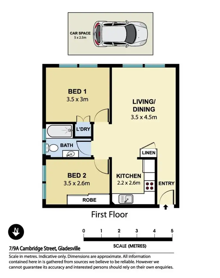 Floorplan of Homely apartment listing, Unit 7/9a Cambridge Street, Gladesville NSW 2111