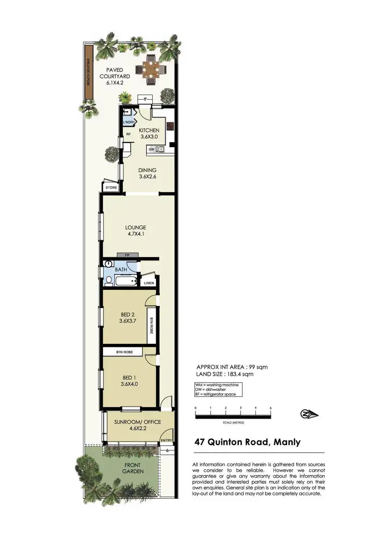 Floorplan of Homely house listing, 47 Quinton Road, Manly NSW 2095