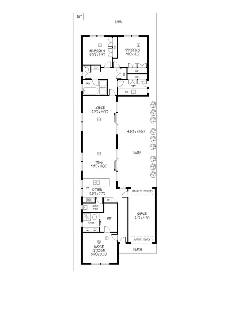 Floorplan of Homely house listing, 12A Laurel Avenue, Campbelltown SA 5074