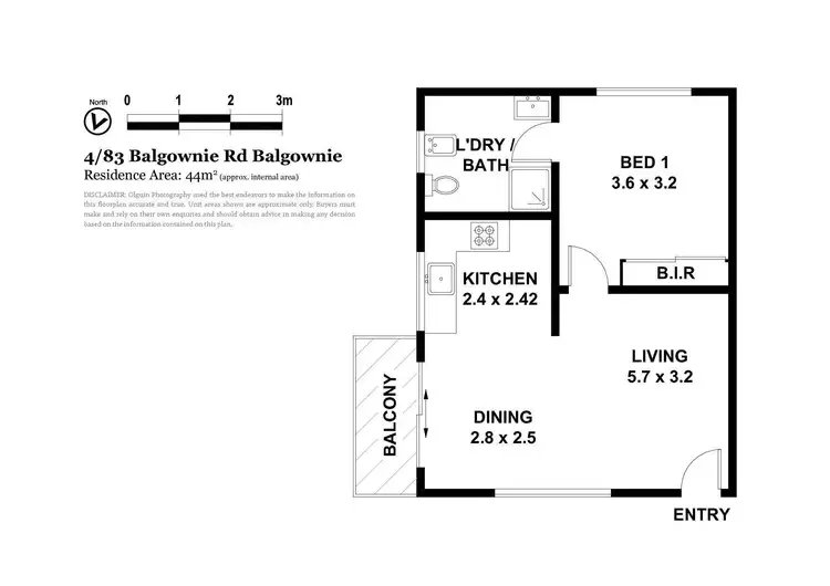 Floorplan of Homely unit listing, 4/83 Balgownie Road, Balgownie NSW 2519