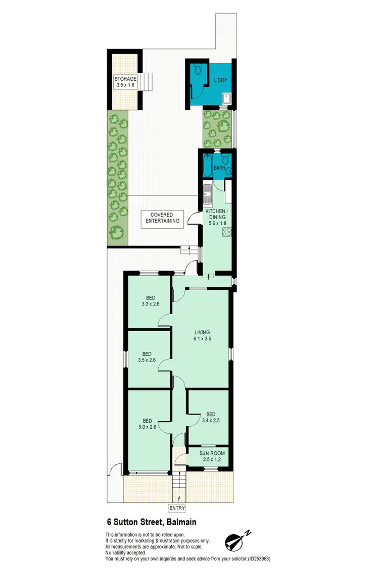 Floorplan of Homely house listing, 6 Sutton Street, Balmain NSW 2041