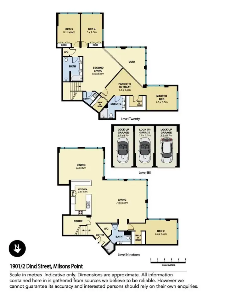 Floorplan of Homely unit listing, 1901/2 Dind Street, Milsons Point NSW 2061