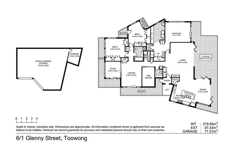 Floorplan of Homely apartment listing, 6/1 Glenny Street, Toowong QLD 4066