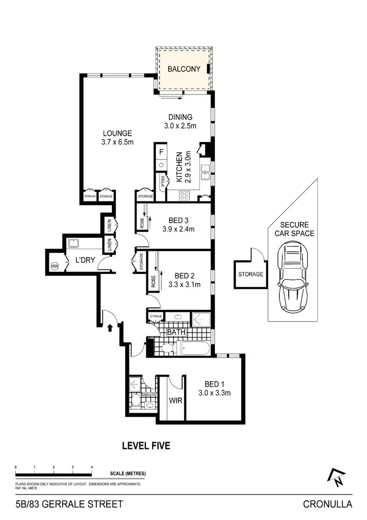 Floorplan of Homely apartment listing, 5b/83 Gerrale Street, Cronulla NSW 2230