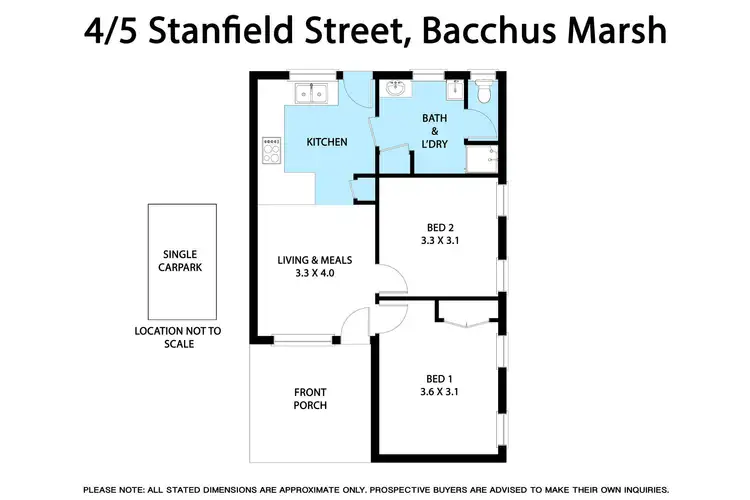 Floorplan of Homely unit listing, 4/5 Stanfeild Street, Bacchus Marsh VIC 3340