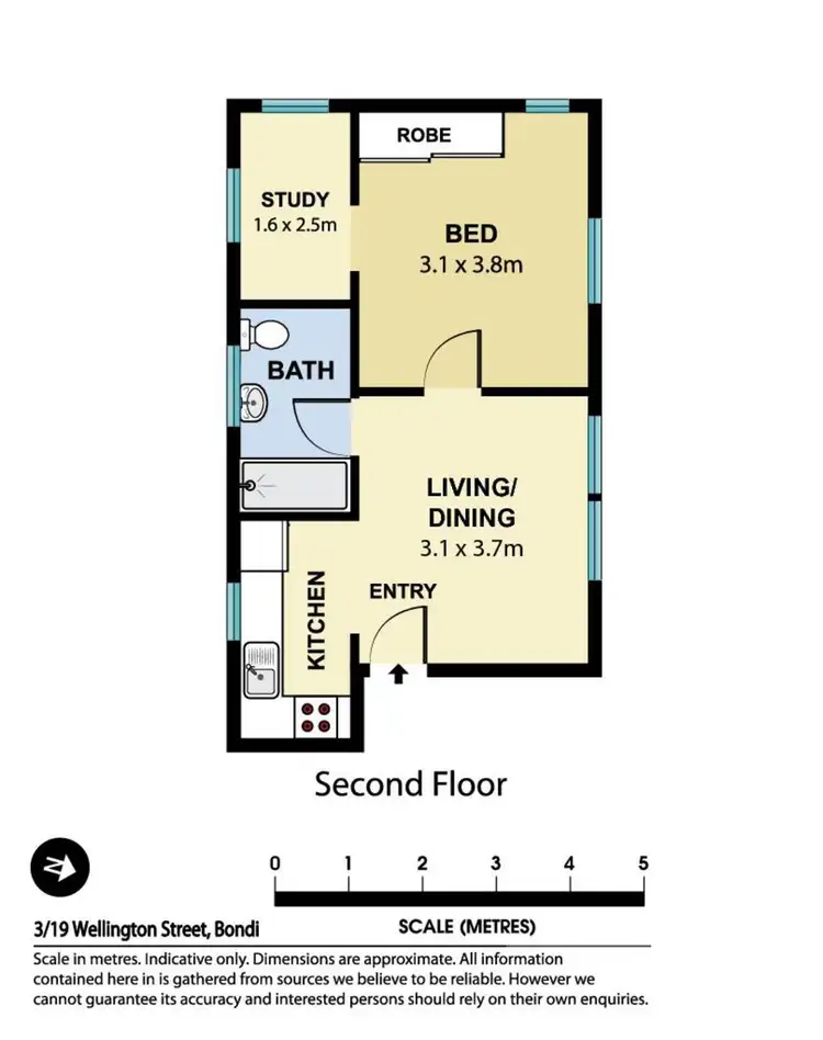 Floorplan of Homely apartment listing, 3/19 Wellington Street, Bondi Beach NSW 2026