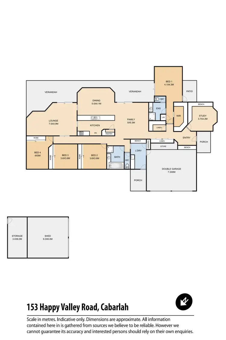 Floorplan of Homely house listing, 153 Happy Valley Road, Cabarlah QLD 4352