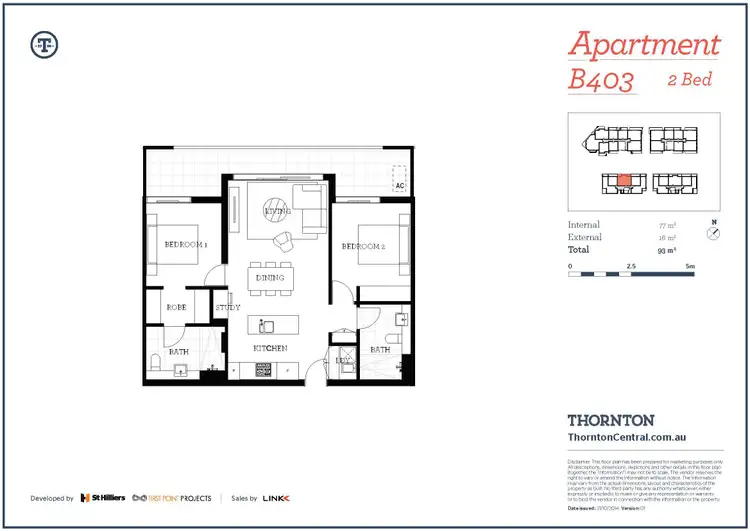 Floorplan of Homely apartment listing, 403/101B Lord Sheffield Circuit, Penrith NSW 2750