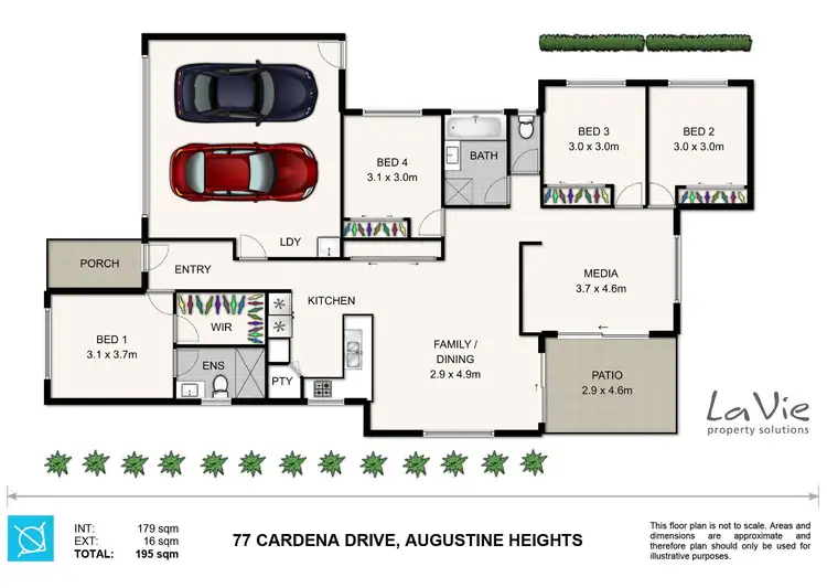 Floorplan of Homely house listing, 77 Cardena Drive, Augustine Heights QLD 4300