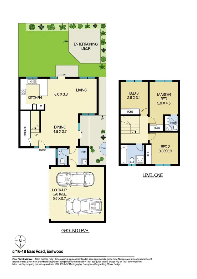 Floorplan of Homely townhouse listing, 5/16-18 Bass Road, Earlwood NSW 2206
