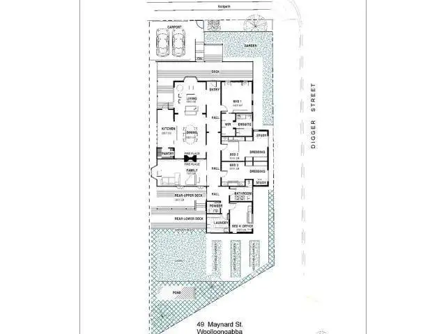 Floorplan of Homely house listing, 49 Maynard Street, Woolloongabba QLD 4102
