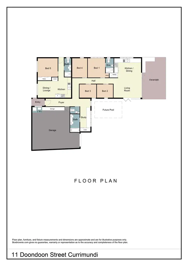 Floorplan of Homely house listing, 11 Doondoon Street, Currimundi QLD 4551