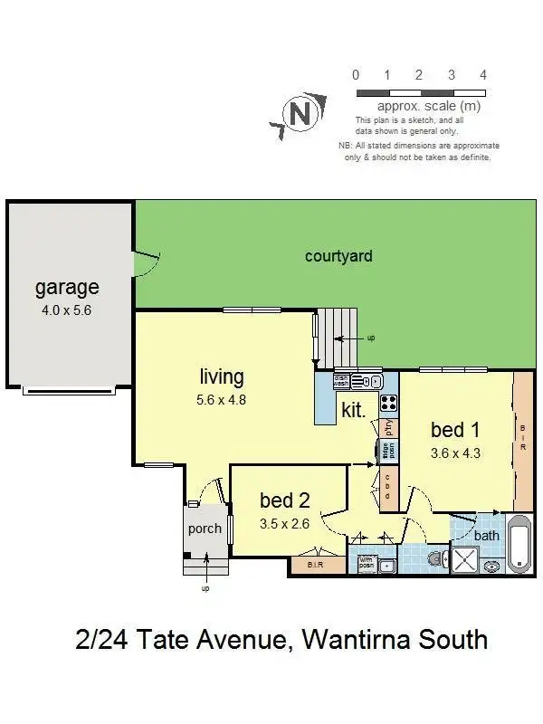 Floorplan of Homely unit listing, 2/24 Tate Avenue, Wantirna South VIC 3152