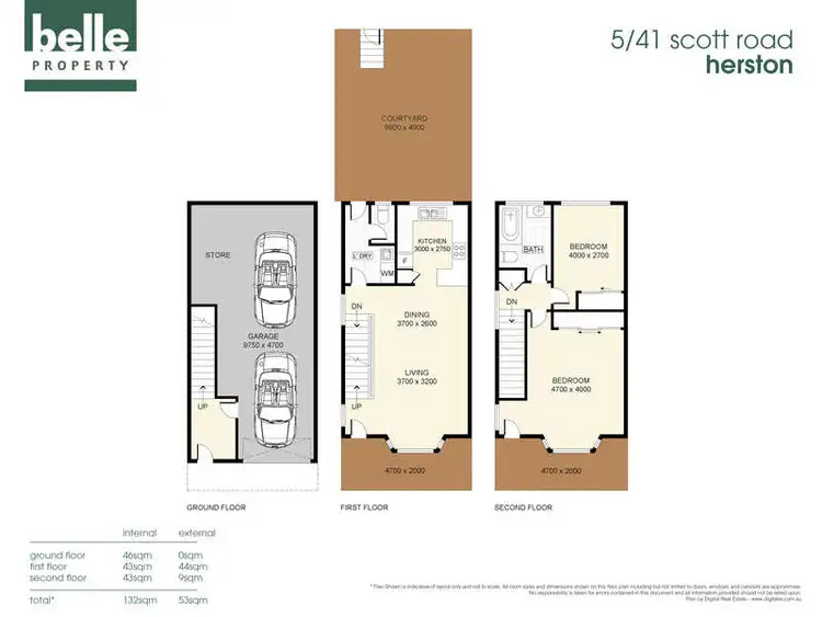 Floorplan of Homely townhouse listing, Unit 5/41 Scott Road, Herston QLD 4006