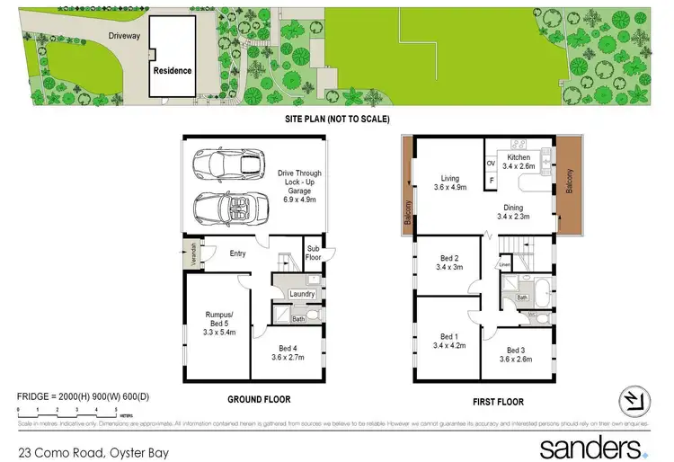 Floorplan of Homely house listing, 23 Como Road, Oyster Bay NSW 2225