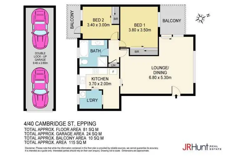 Floorplan of Homely unit listing, 4/40 Cambridge Street, Epping NSW 2121