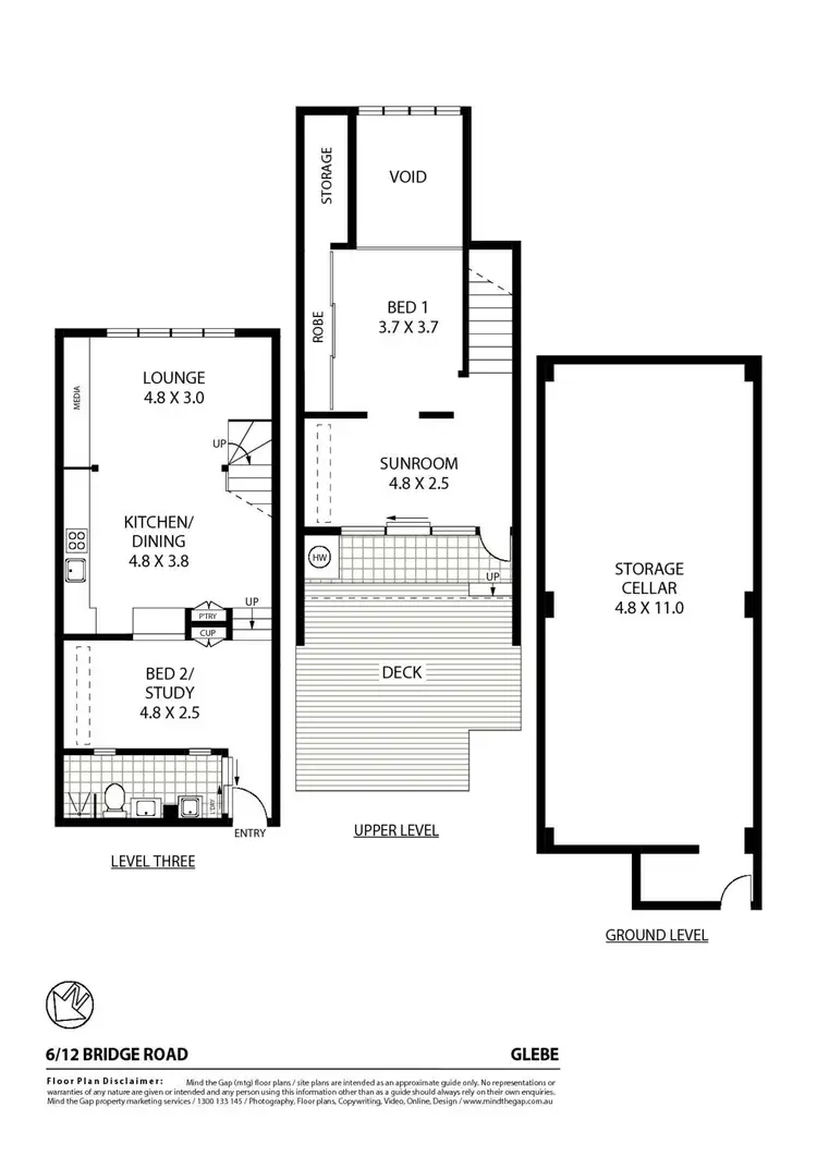 Floorplan of Homely apartment listing, 6/12 Bridge Road, Glebe NSW 2037