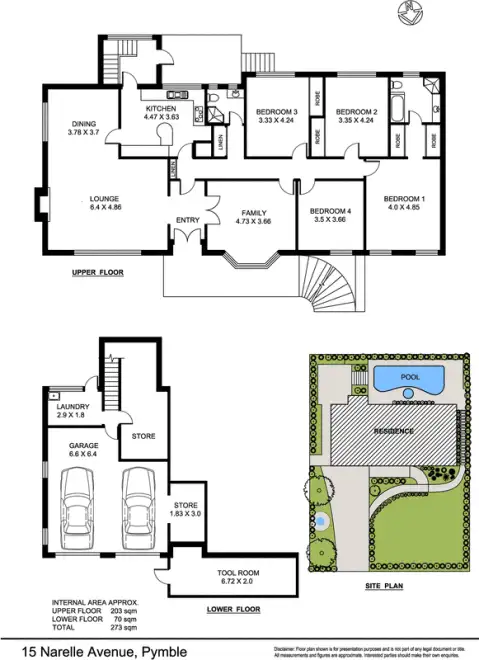 Floorplan of Homely house listing, 15 Narelle Avenue, Pymble NSW 2073