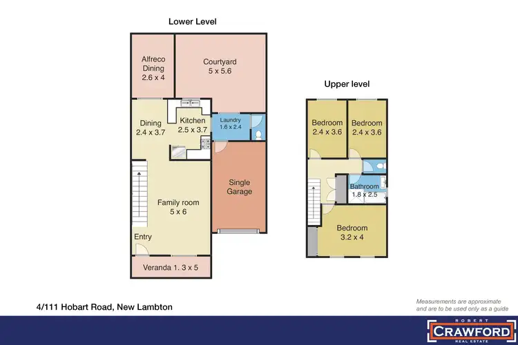Floorplan of Homely townhouse listing, 4/111 Hobart Road, New Lambton NSW 2305