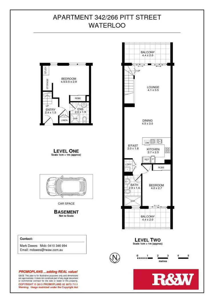 Floorplan of Homely apartment listing, 342/266 Pitt Street, Waterloo NSW 2017