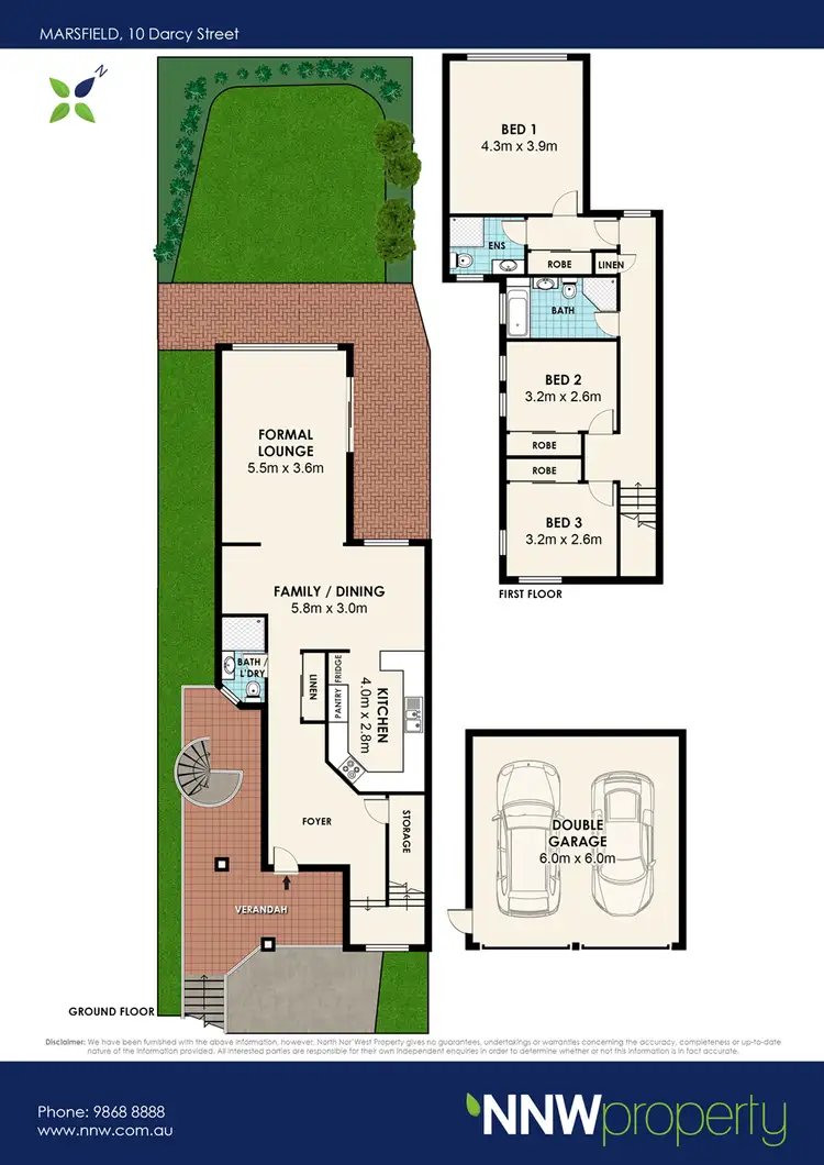 Floorplan of Homely semi-detached listing, 10 Darcy Street, Marsfield NSW 2122