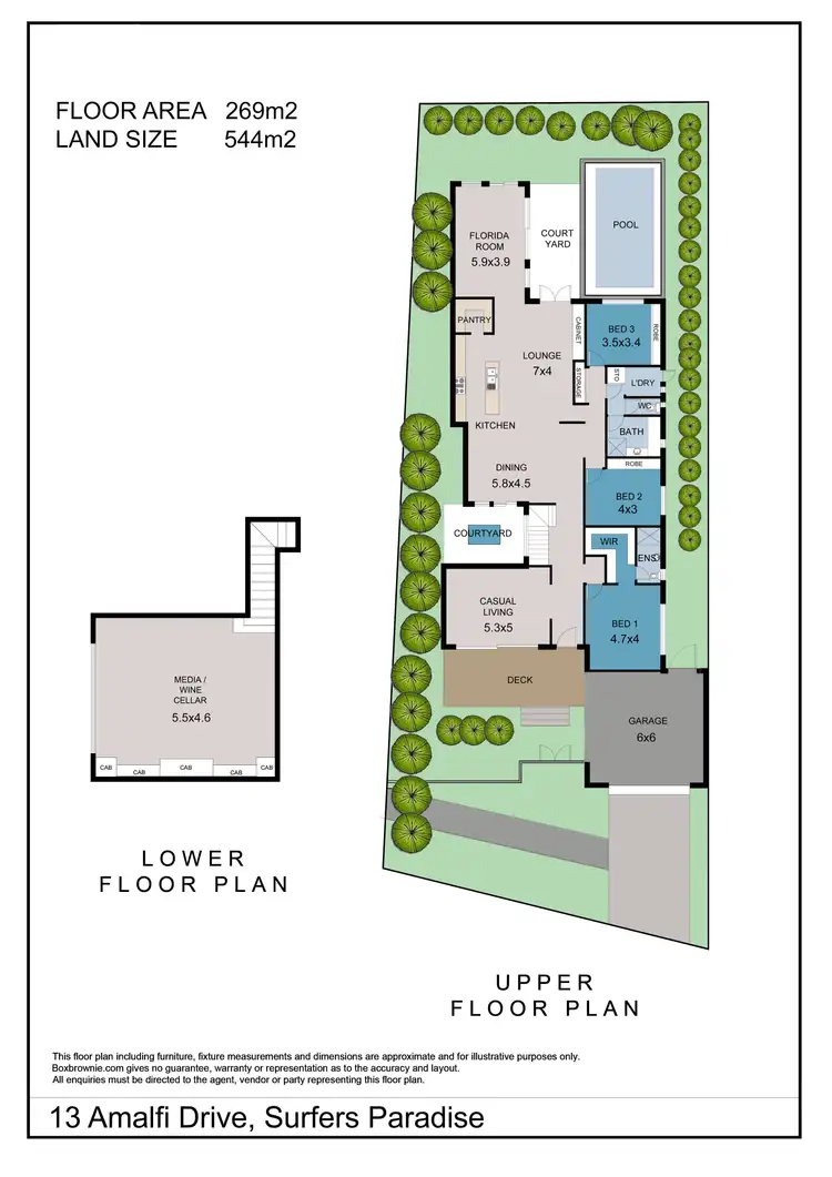 Floorplan of Homely house listing, 13 Amalfi Drive, Isle Of Capri QLD 4217