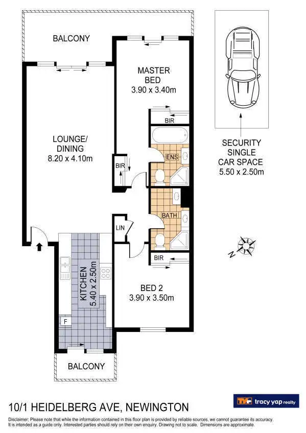Floorplan of Homely apartment listing, 10/1 Heidelberg Avenue, Newington NSW 2127
