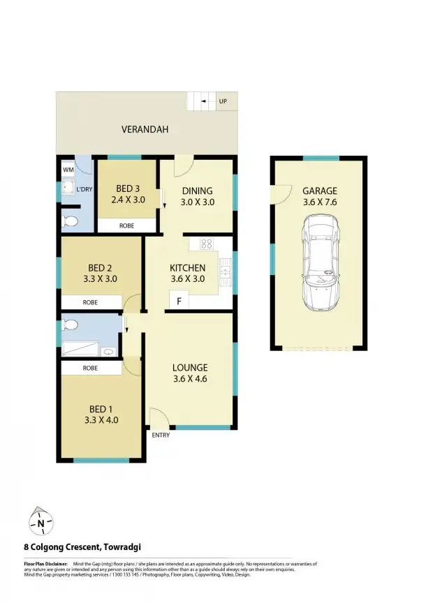 Floorplan of Homely house listing, 8 Colgong Crescent, Towradgi NSW 2518