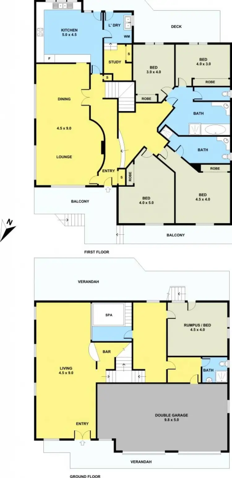 Floorplan of Homely house listing, 76 Outlook Drive, Glenroy VIC 3046