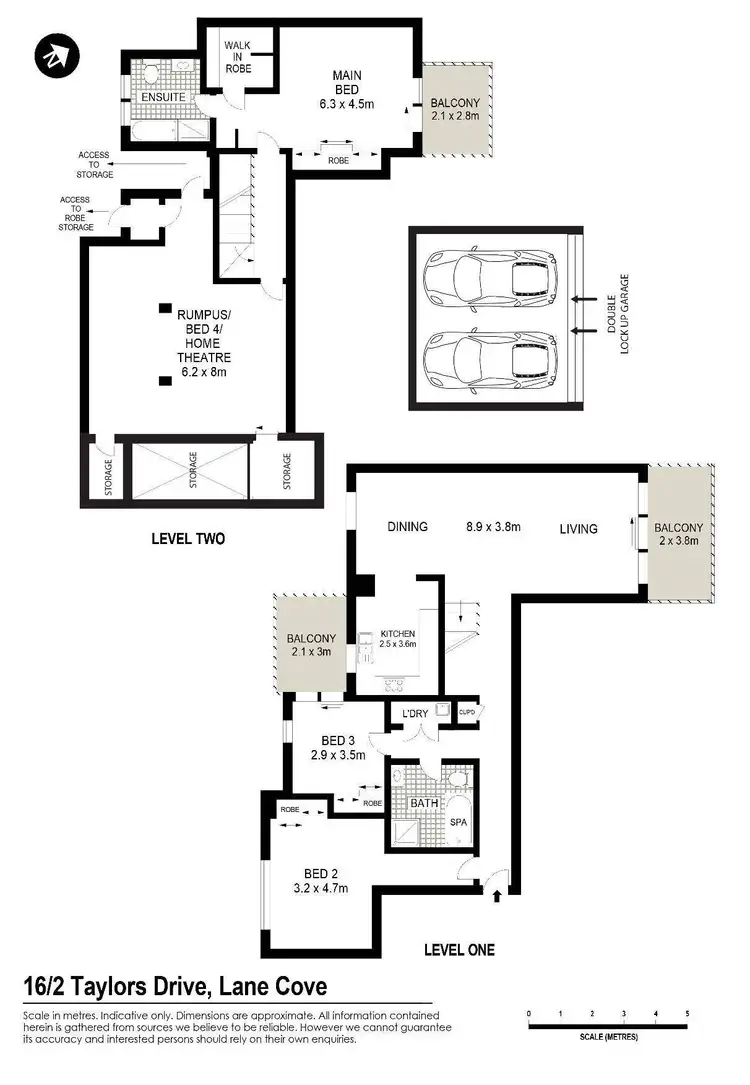 Floorplan of Homely apartment listing, 16/2 Taylors Drive, Lane Cove NSW 2066