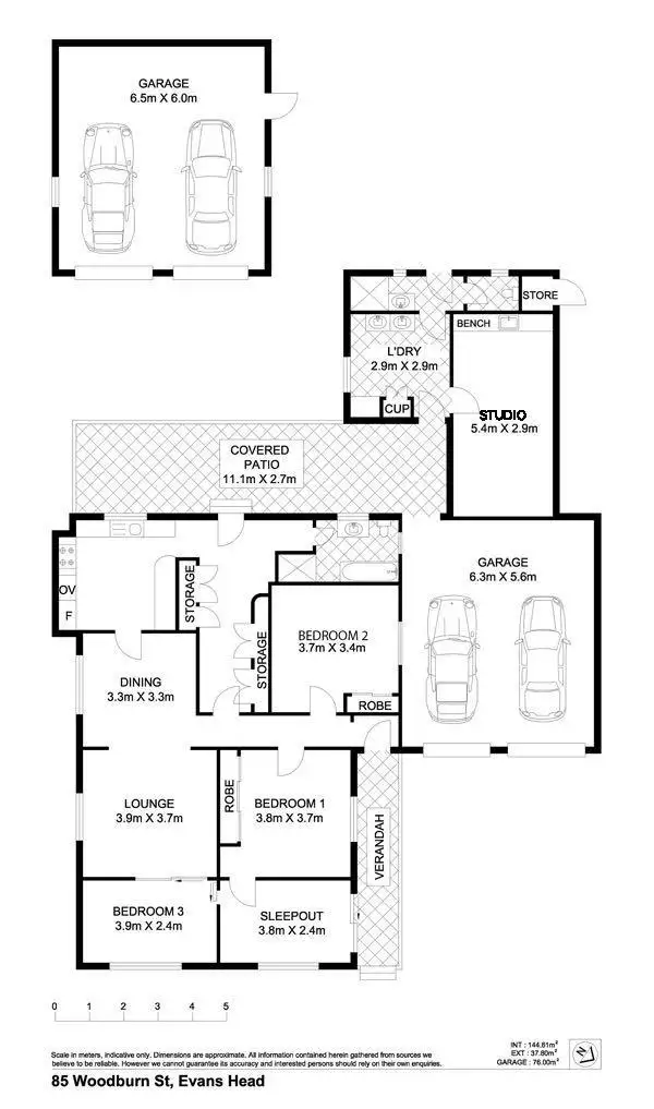 Floorplan of Homely house listing, 85 Woodburn Street, Evans Head NSW 2473